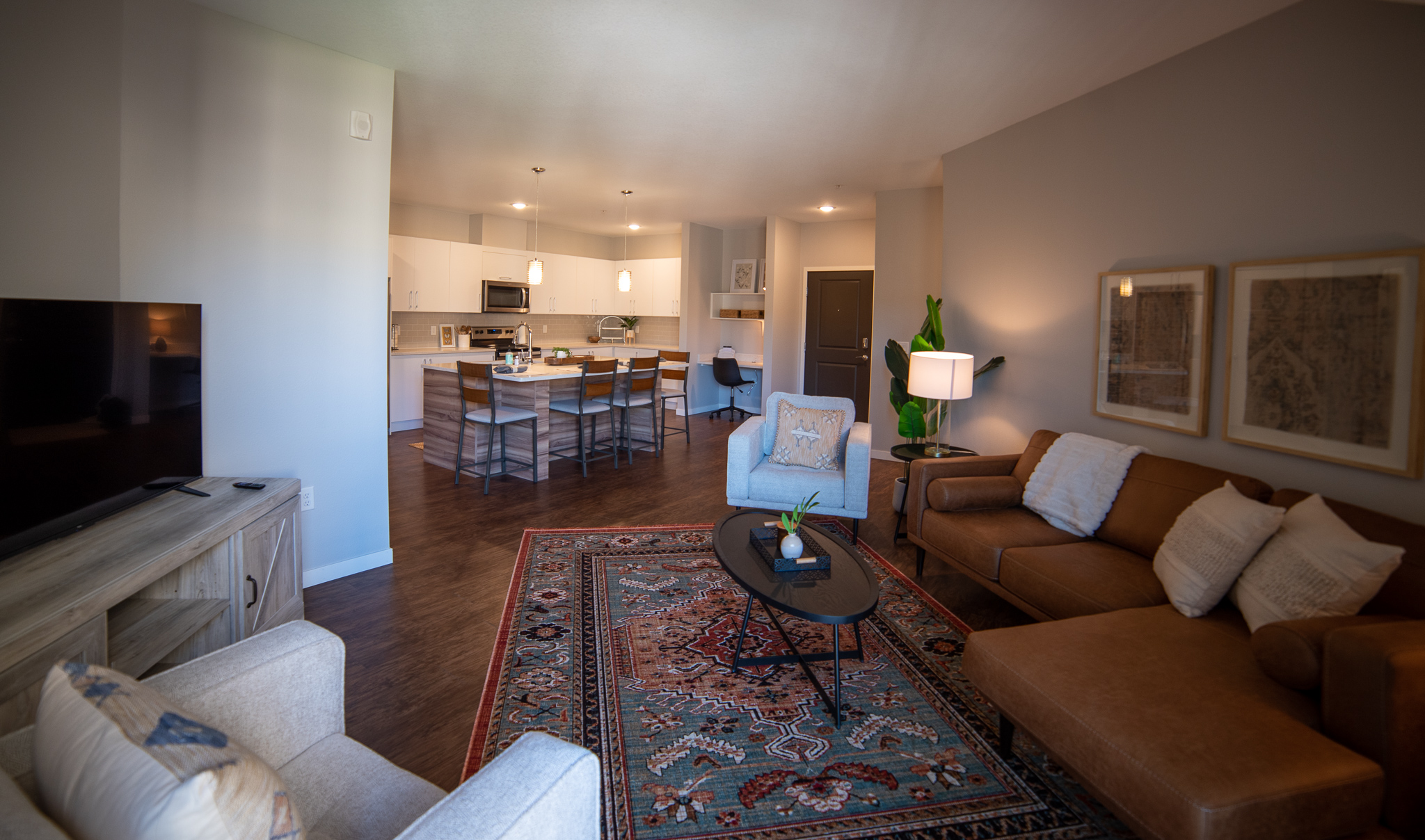 440 Living into kitchen